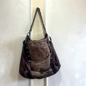 Brown Leather Hobo Bag